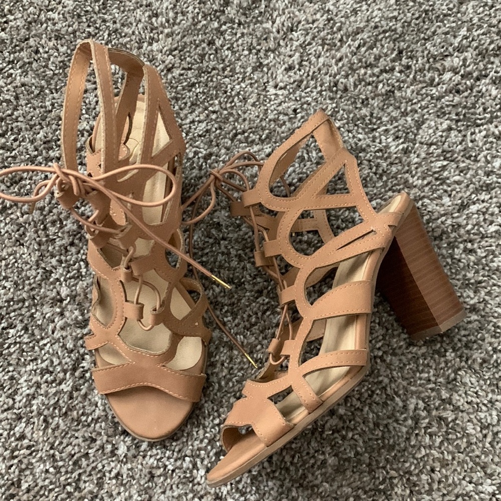 Lace up heels